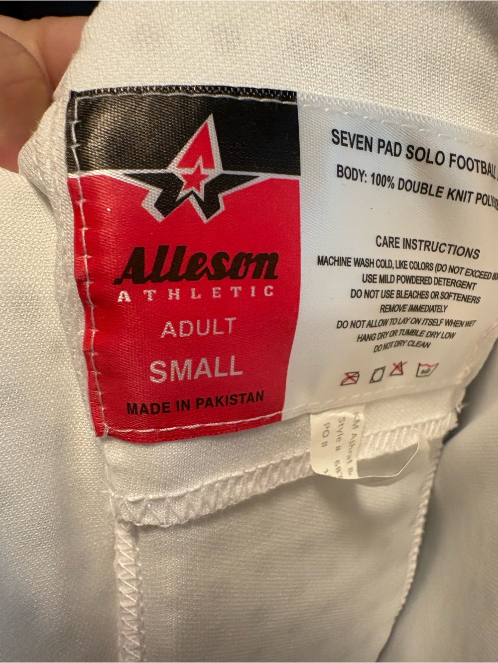 Men’s White Football pants - Small